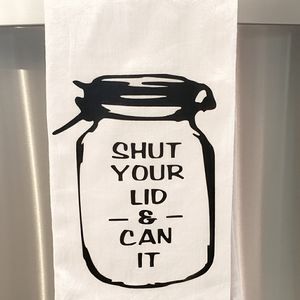 Canning theme flour sack towel